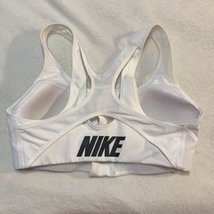 NIKE sports bra white criss-cross back